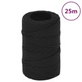 Corda de Barco 2 mm 25 M Polipropileno Preto Completo