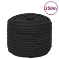 Corda de Barco 12 mm 250 M Polipropileno Preto Completo