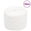 Corda de Barco 8 mm 50 M Polipropileno Branco Completo