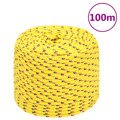 Corda de Barco 6 mm 100 M Polipropileno Amarelo