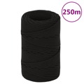 Corda de Trabalho 2 mm 250 M Poliéster Preto