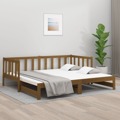 820736 Sofá-cama Puxar 2x(80x200) cm Pinho Maciço Castanho Mel