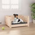 Cama para Cães 55,5x45,5x28 cm Madeira de Pinho Maciça