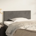 Cabeceira de Cama Veludo 90x5x78/88 cm Cinzento-escuro