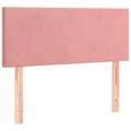 Cabeceira de Cama Veludo 90x5x78/88 cm Rosa