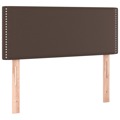 Cabeceira de Cama Couro Artificial 80x5x78/88 cm Castanho