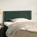 Cabeceira de Cama Veludo 80x5x78/88 cm Verde-escuro