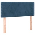 Cabeceira de Cama Veludo 80x5x78/88 cm Azul