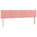 Cabeceira de Cama 2 pcs Veludo 80x5x78/88 cm Rosa