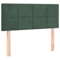 Cabeceira de Cama Veludo 80x5x78/88 cm Verde-escuro