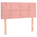 Cabeceira de Cama Veludo 80x5x78/88 cm Rosa