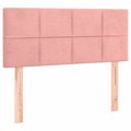 Cabeceira de Cama Veludo 100x5x78/88 cm Rosa