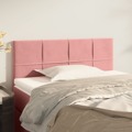 Cabeceira de Cama Veludo 100x5x78/88 cm Rosa