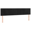 Cabeceira de Cama 2 pcs Veludo 80x5x78/88 cm Preto