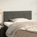 Cabeceira de Cama Veludo 80x5x78/88 cm Cinzento-escuro