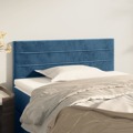 Cabeceira de Cama Veludo 90x5x78/88 cm Azul-escuro