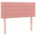 Cabeceira de Cama Veludo 100x5x78/88 cm Rosa