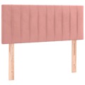 Cabeceira de Cama Veludo 80x5x78/88 cm Rosa