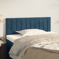 Cabeceira de Cama Veludo 90x5x78/88 cm Azul-escuro