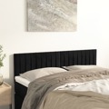 Cabeceira de Cama 2 pcs Veludo 72x5x78/88 cm Preto