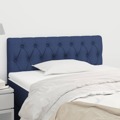 Cabeceira de Cama Tecido 90x7x78/88 cm Azul