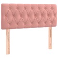 Cabeceira de Cama Veludo 90x7x78/88 cm Rosa