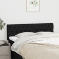 Cabeceira de Cama 2 pcs Tecido 72x7x78/88 cm Preto