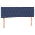 Cabeceira de Cama 2 pcs Tecido 72x7x78/88 cm Azul