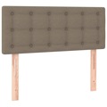 Cabeceira de Cama Tecido 90x5x78/88 cm Cinzento-acastanhado