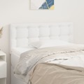 Cabeceira de Cama Couro Artificial 90x5x78/88 cm Branco