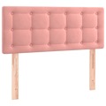 Cabeceira de Cama Veludo 90x5x78/88 cm Rosa