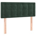 Cabeceira de Cama Veludo 100x5x78/88 cm Verde-escuro