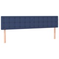 Cabeceira de Cama 2 pcs Tecido 80x5x78/88 cm Azul