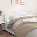 Cabeceira de Cama 2 pcs Couro Artificial 80x5x78/88 cm Branco