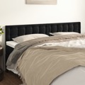 Cabeceira de Cama 2 pcs Veludo 80x5x78/88 cm Preto