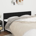 Cabeceira de Cama 2 pcs Tecido 90x5x78/88 cm Preto