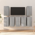 Móveis de Tv 7 pcs 30,5x30x60 cm Derivados Madeira Cinza Sonoma