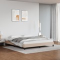 Estrutura de Cama 180x200 cm Couro Artificial Cappuccino