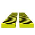 Protetores de Canto 2 pcs 6x2x101,5 cm Pu Amarelo e Preto