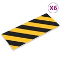 Protetores de Parede 6 pcs 50x10x2 cm Espuma Eva Amarelo/preto