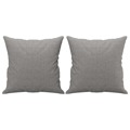 Almofadas Decorativas 2 pcs 40x40 cm Tecido Cinzento-claro