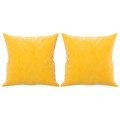 Almofadas Decorativas 2 pcs 40x40 cm Veludo Amarelo