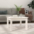 Mesa de Centro 45x45x30 cm Pinho Maciço Branco