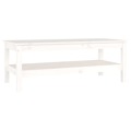 Mesa de Centro 110x50x40 cm Pinho Maciço Branco