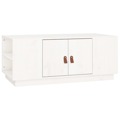 Mesa de Centro 100x50x41 cm Pinho Maciço Branco