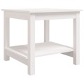 Mesa de Centro 50x50x45 cm Pinho Maciço Branco