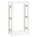 Suporte para Lenha 60x25x100 cm Pinho Maciço Branco