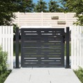Portão de Jardim 105x80 cm Aço Design Quadrados Antracite