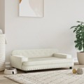 Cama para Cães 90x53x30 cm Veludo Cor Creme