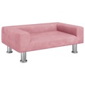 Cama para Cães 70x45x26,5 cm Veludo Rosa